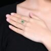 微信图片_202411211702245 Sgarit Fine Jewelry Manufacturer Real 18K Gold 0.52Ct Natural Gemstone Green Emerald Ring Jewellery