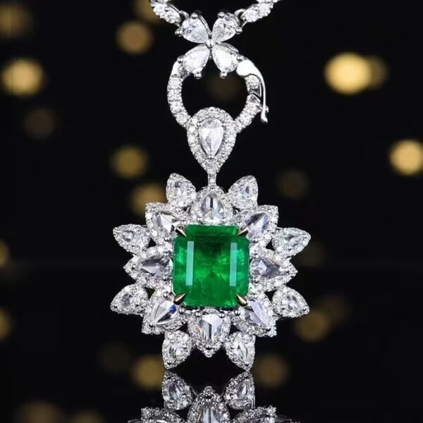 微信图片_202411211703043 Sgarit Fine Jewelry Manufacturer Real 18K Gold 2.56Ct Colombia Natural Gemstone Green Emerald Ring Jewellery