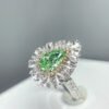 微信图片_202411211703202 Sgarit Fine Jewelry Manufacturer Real 18K Gold 1.02Ct Natural Green Diamond Ring Jewellery