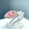 微信图片_202411211704112 Sgarit Fine Jewelry Manufacturer Real 18K White Gold 1.05Ct Natural Pink Diamond Ring Jewellery