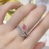 微信图片_202411211704113 Sgarit Fine Jewelry Manufacturer Real 18K White Gold 1.05Ct Natural Pink Diamond Ring Jewellery
