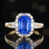微信图片_20241123093304 Sgarit Fine Jewelry Manufacturer 18K White Gold Emerald Cut Sri Lanka 2.51Ct Natural Gemstone Cornflower Blue Sapphire Ring Jewellery