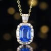 微信图片_202411230933043 Sgarit Fine Jewelry Manufacturer 18K White Gold Emerald Cut Sri Lanka 2.51Ct Natural Gemstone Cornflower Blue Sapphire Ring Jewellery