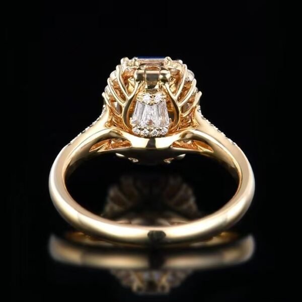 微信图片_202411230933051 Sgarit Fine Jewelry Manufacturer 18K White Gold Emerald Cut Sri Lanka 2.51Ct Natural Gemstone Cornflower Blue Sapphire Ring Jewellery