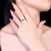 微信图片_202411230933261 Sgarit Fine Jewelry Manufacturer 18K White Gold Oval Cut Sri Lanka 0.43Ct Natural Gemstone Unheated Royal Vivid Blue Sapphire Ring Jewellery
