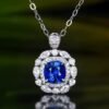 Sgarit Fine Jewelry Manufacturer 18K White Gold Pear Cut Sri Lanka 0.67Ct Natural Gemstone Royal Blue Sapphire Ring Jewellery