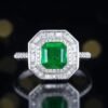 微信图片_20241123093454 Sgarit Fine Jewelry Manufacturer 18K White Gold Emerald Cut Zambia 1.55Ct Natural Gemstone Green Emerald Ring/Pendant Jewellery