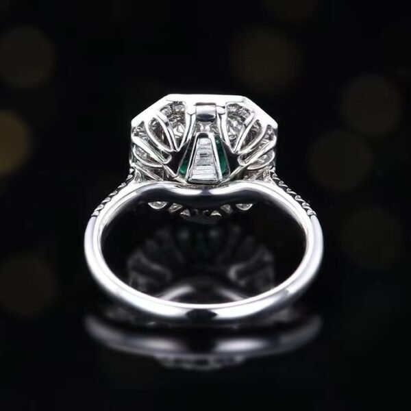 微信图片_202411230934543 Sgarit Fine Jewelry Manufacturer 18K White Gold Emerald Cut Zambia 1.55Ct Natural Gemstone Green Emerald Ring/Pendant Jewellery