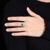 微信图片_202411230934546 Sgarit Fine Jewelry Manufacturer 18K White Gold Emerald Cut Zambia 1.55Ct Natural Gemstone Green Emerald Ring/Pendant Jewellery