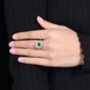 微信图片_20241123093455 Sgarit Fine Jewelry Manufacturer 18K White Gold Emerald Cut Zambia 1.55Ct Natural Gemstone Green Emerald Ring/Pendant Jewellery