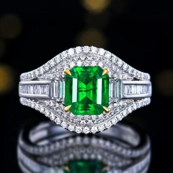 微信图片_20241123093600 Sgarit Fine Jewelry Manufacturer 18K White Gold Emerald Cut Zambia 1.66Ct Natural Gemstone Walton Green Emerald Ring Jewellery