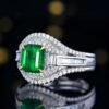 微信图片_202411230936001 Sgarit Fine Jewelry Manufacturer 18K White Gold Emerald Cut Zambia 1.66Ct Natural Gemstone Walton Green Emerald Ring Jewellery
