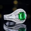 微信图片_202411230936002 Sgarit Fine Jewelry Manufacturer 18K White Gold Emerald Cut Zambia 1.66Ct Natural Gemstone Walton Green Emerald Ring Jewellery