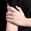 微信图片_202411230936006 Sgarit Fine Jewelry Manufacturer 18K White Gold Emerald Cut Zambia 1.66Ct Natural Gemstone Walton Green Emerald Ring Jewellery