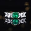 微信图片_20241123093634 Sgarit Fine Jewelry Manufacturer 18K White Gold Emerald Cut Vvg 1.15Ct Natural Gemstone Green Emerald Ring Jewellery
