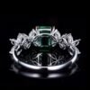 微信图片_202411230936351 Sgarit Fine Jewelry Manufacturer 18K White Gold Emerald Cut Vvg 1.15Ct Natural Gemstone Green Emerald Ring Jewellery