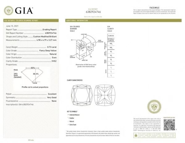 微信图片_202411230936483 Sgarit Fine Jewelry Manufacturer 18K Gold Cushion Cut Vvs2 0.73Ct Natural Fancy Yellow Diamond Ring Jewellery