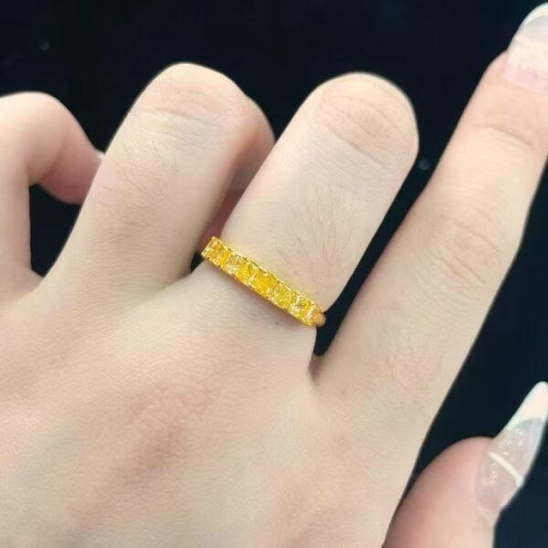 微信图片_20241123093649 Sgarit Fine Jewelry Manufacturer 18K Gold 1ct Natural Fancy Yellow Diamond Ring Jewellery
