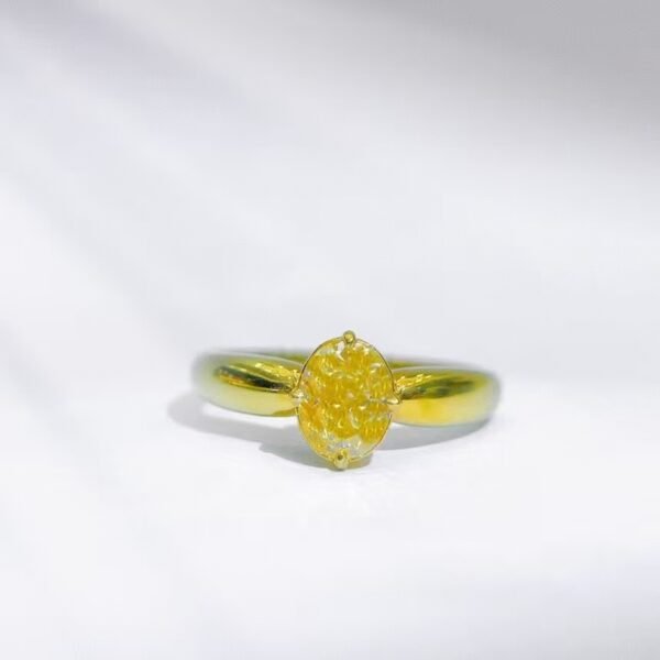 微信图片_20241123093746 Sgarit Fine Jewelry Manufacturer 18K Gold Oval Cut Vs 1.01Ct Natural Fancy Yellow Diamond Ring Jewellery