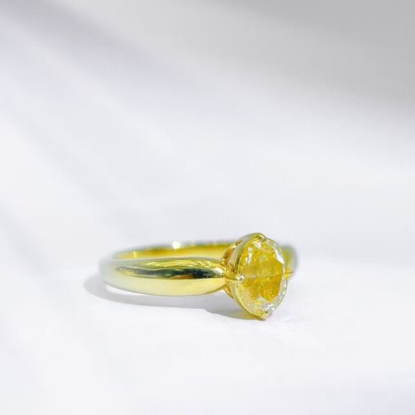 微信图片_202411230937461 Sgarit Fine Jewelry Manufacturer 18K Gold Oval Cut Vs 1.01Ct Natural Fancy Yellow Diamond Ring Jewellery