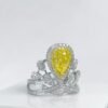微信图片_20241123093803 Sgarit Fine Jewelry Manufacturer 18K White Gold Pear Cut Vs 1.16Ct Natural Fancy Yellow Diamond Ring Jewellery
