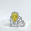 微信图片_202411230938031 Sgarit Fine Jewelry Manufacturer 18K White Gold Pear Cut Vs 1.16Ct Natural Fancy Yellow Diamond Ring Jewellery