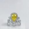 微信图片_20241123093804 Sgarit Fine Jewelry Manufacturer 18K White Gold Pear Cut Vs 1.16Ct Natural Fancy Yellow Diamond Ring Jewellery