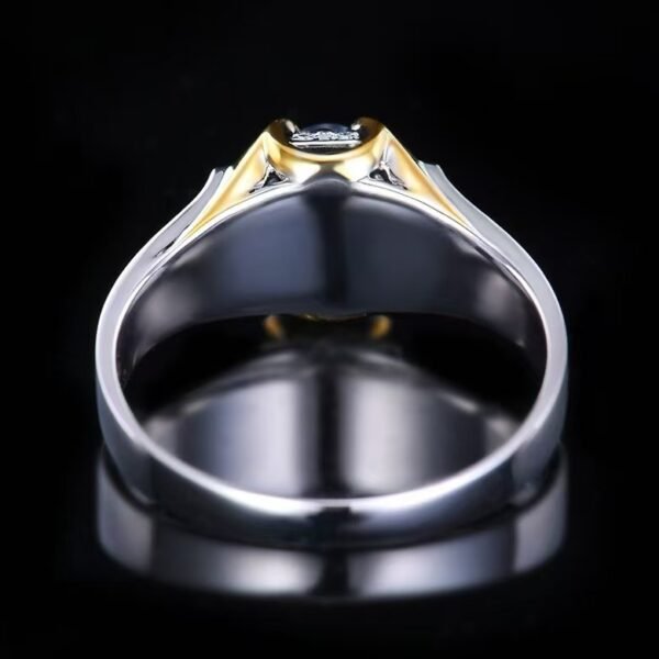 Sgarit Fine Jewelry Manufacturer 18K White Gold Oval Cut Sri Lankan 0.68Ct Natural Gemstone Royal Blue Sapphire Ring Jewellery