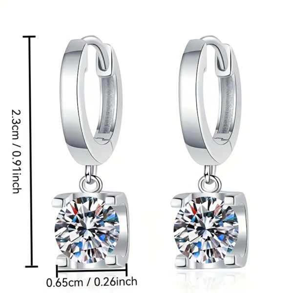 微信图片_202502111458312 Women's Earrings Sgarit Fashion Jewelry S925 Sterling Silver Round Brilliant Cut 1Ct Moissanite Earrings Jewellery