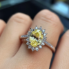 微信图片_202504151525052 925 Sterling Silver Jewelry White Gold Plated Oval Cut 7x9mm Yellow Lemon Quartz Natural Crystal Ring Jewellery for Women