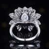 SGRAIT PT950 Ring Luxury 18k Gold Diamond Jewellery Ring 4.87ct Royal Blue Sapphire 209 1.035ct Diamonds Jewelry Ring