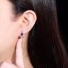 微信图片_20250424115136 SGARIT 18K Gold Jewelry 0.98ct Brilliant Pigeon Blood Red Ruby Ear Stud Respectively 0.43ct and 0.55ct With Diamond Jewellery