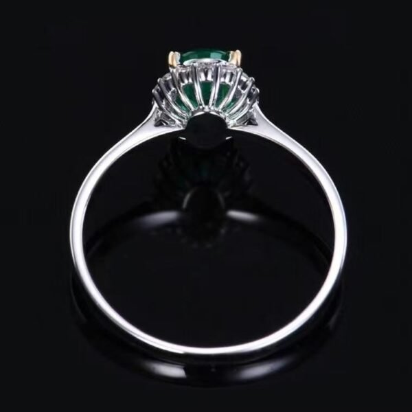 微信图片_20250424145551 SGRAIT Luxury 18k Gold Diamond Jewellery Ring 0.76ct Natural Emerald Ring With 16 0.16ct Diamonds Jewelry PT950 Ring