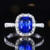 微信图片_20250424153340 SGRAIT PT950 Ring Luxury 18k Gold Diamond Jewellery Ring 2.09ct Natural Blue Sapphire Ring 30 0.376ct Diamonds Jewelry