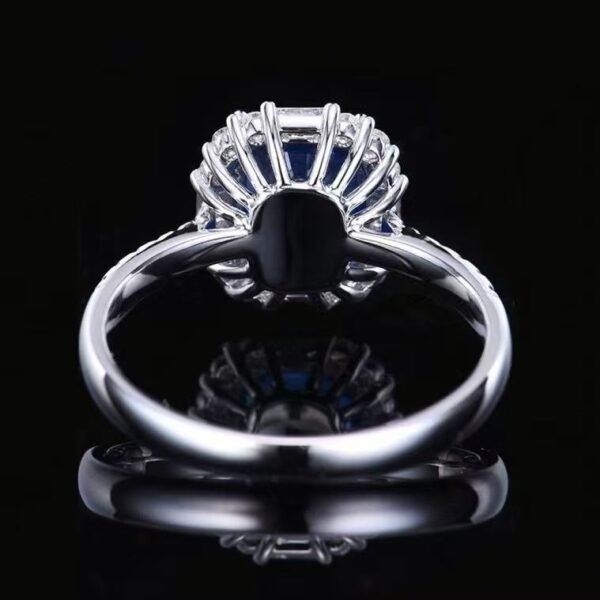 微信图片_20250424153449 SGRAIT PT950 Ring Luxury 18k Gold Diamond Jewellery Ring 2.09ct Natural Blue Sapphire Ring 30 0.376ct Diamonds Jewelry