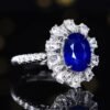 微信图片_20250424163307 SGRAIT PT950 Ring Luxury 18k Gold Diamond Jewellery Ring 3.1ct Natural Royal Blue Sapphire 43 0.977ct Diamonds Jewelry