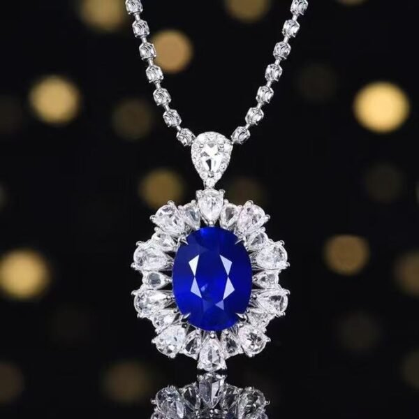微信图片_20250424163310 SGRAIT PT950 Ring Luxury 18k Gold Diamond Jewellery Ring 3.1ct Natural Royal Blue Sapphire 43 0.977ct Diamonds Jewelry