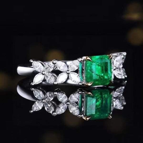 微信图片_20250425102220 Sgarit 18K White Gold 1.15ct Natural Emerald Ring Fine Jewelry for Women's Weddings and Parties Design Diamond Jewellery