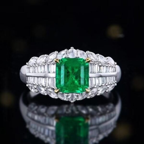 微信图片_20250425105638 Sgarit 18K White Gold 1.49ct Emerald Cut Natural Emerald Ring Fine Jewelry for Weddings and Parties Design Diamond Jewellery
