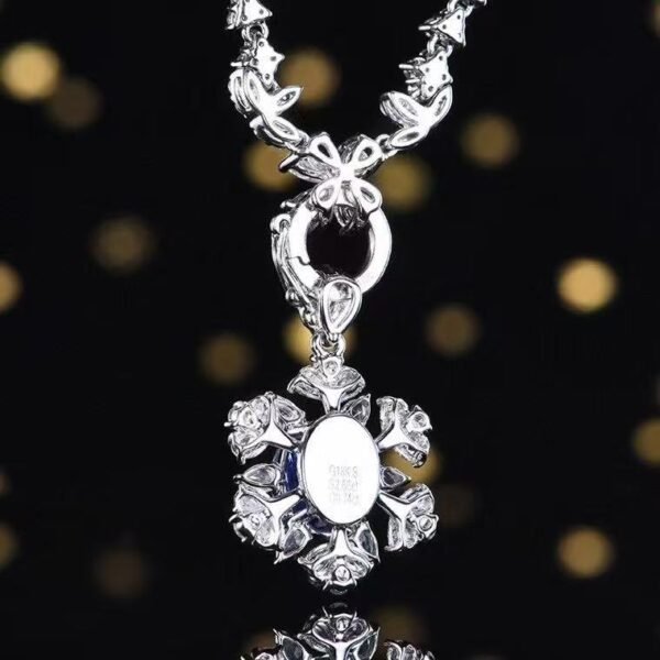 微信图片_20250425112808 SGARIT Exquisite 18k Gold Jewelry 2.66ct Oval Cut Natural Sapphire Pendant for Wedding With Diamond Jewellery PT950