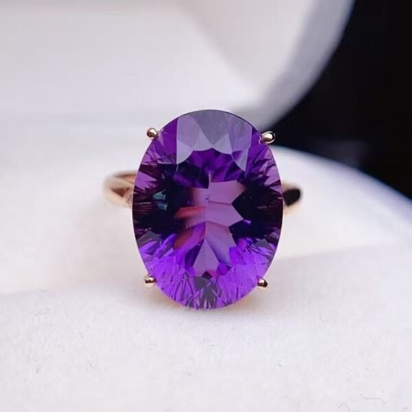 微信图片_20250425144506 SGRAIT Luxury 18k Gold Jewellery 8.85ct Oval Cut Natural Amethyst for Women With Diamonds Jewelry Ring
