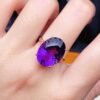 微信图片_20250425144520 SGRAIT Luxury 18k Gold Jewellery 8.85ct Oval Cut Natural Amethyst for Women With Diamonds Jewelry Ring