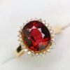 微信图片_20250428103445 SGRAIT Luxury 18k Gold Diamond Jewellery Oval Cut 4.45ct Garnet Ring with 26p 0.23ct Diamonds Jewelry