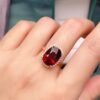 微信图片_20250428114424 SGRAIT Luxury 18k Gold Diamond Jewellery Oval Cut 5.6ct Garnet Ring with 30p 0.3ct Diamonds Jewelry for Women