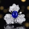 微信图片_20250428134843 SGRAIT PT950 Luxury 18k Gold Jewellery 2.11ct Oval Cut Royal Blue Sapphire With 215p 0.889ct Diamonds Jewelry Ring for Wedding No reviews yet