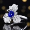 微信图片_20250428134847 SGRAIT PT950 Luxury 18k Gold Jewellery 2.11ct Oval Cut Royal Blue Sapphire With 215p 0.889ct Diamonds Jewelry Ring for Wedding No reviews yet