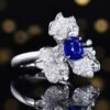 微信图片_20250428134852 SGRAIT PT950 Luxury 18k Gold Jewellery 2.11ct Oval Cut Royal Blue Sapphire With 215p 0.889ct Diamonds Jewelry Ring for Wedding No reviews yet