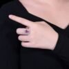 微信图片_20250428140654 SGRAIT PT950 Luxury 18k Gold Jewellery 3.05ct Oval Cut Unheated Natural Pink Sapphire With Diamonds Jewelry Ring