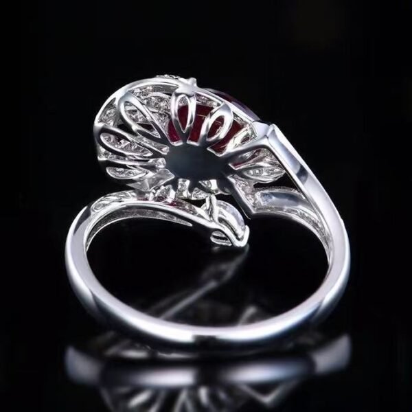 微信图片_20250428143610 SGRAIT PT950 Luxury 18k Gold Jewellery Ring 1.31ct Natural Pigeon Blood Red Ruby with 62p 0.38ct Diamonds Jewelry Ring