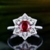 微信图片_20250428154136 SGRAIT PT950 Luxury 18k Gold Jewellery 0.93ct Unheated Natural Pigeon Blood Red Ruby with 70p 0.59ct Diamonds Jewelry Ring